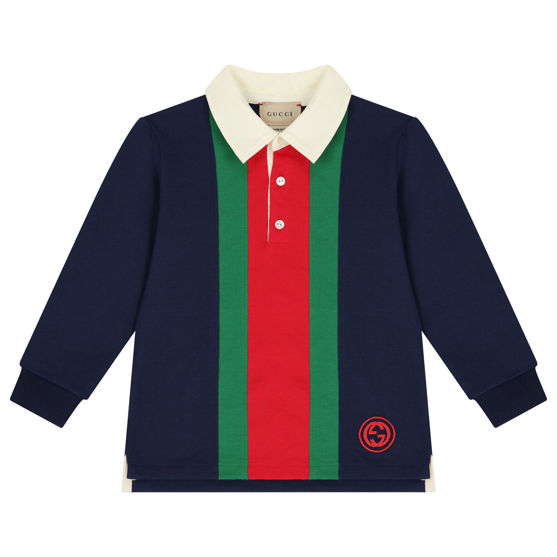 Navy blue gucci polo shirt online