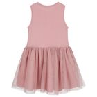 Girls Pink Tulle Dress Set, 2, hi-res