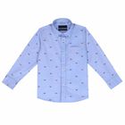 Younger Boys Blue Shirt, 1, hi-res