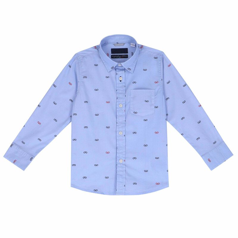 Younger Boys Blue Shirt, 1, hi-res image number null