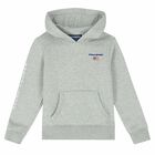 Boys Grey Logo Hooded Top, 1, hi-res