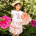 تنورة شيفون بناتي باللون الابيض الوردي, 1, hi-res