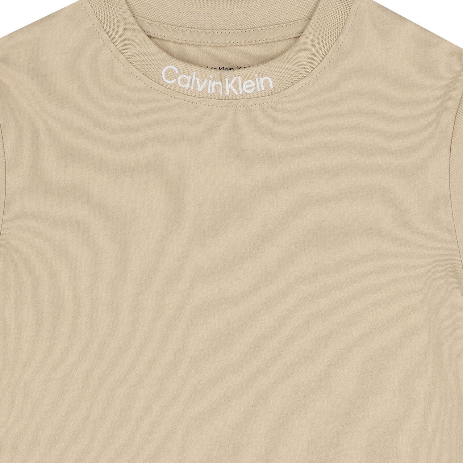 تيشيرتات بشعار للأولاد باللونين البيج والأبيض (عبوة من قطعتين), 2, hi-res