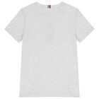 Boys Grey Logo T-Shirt, 1, hi-res