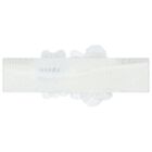 طوق شعر بنات بطبعة الزهور باللون الأبيض, 1, hi-res