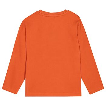 Boys Orange Long Sleeve Top