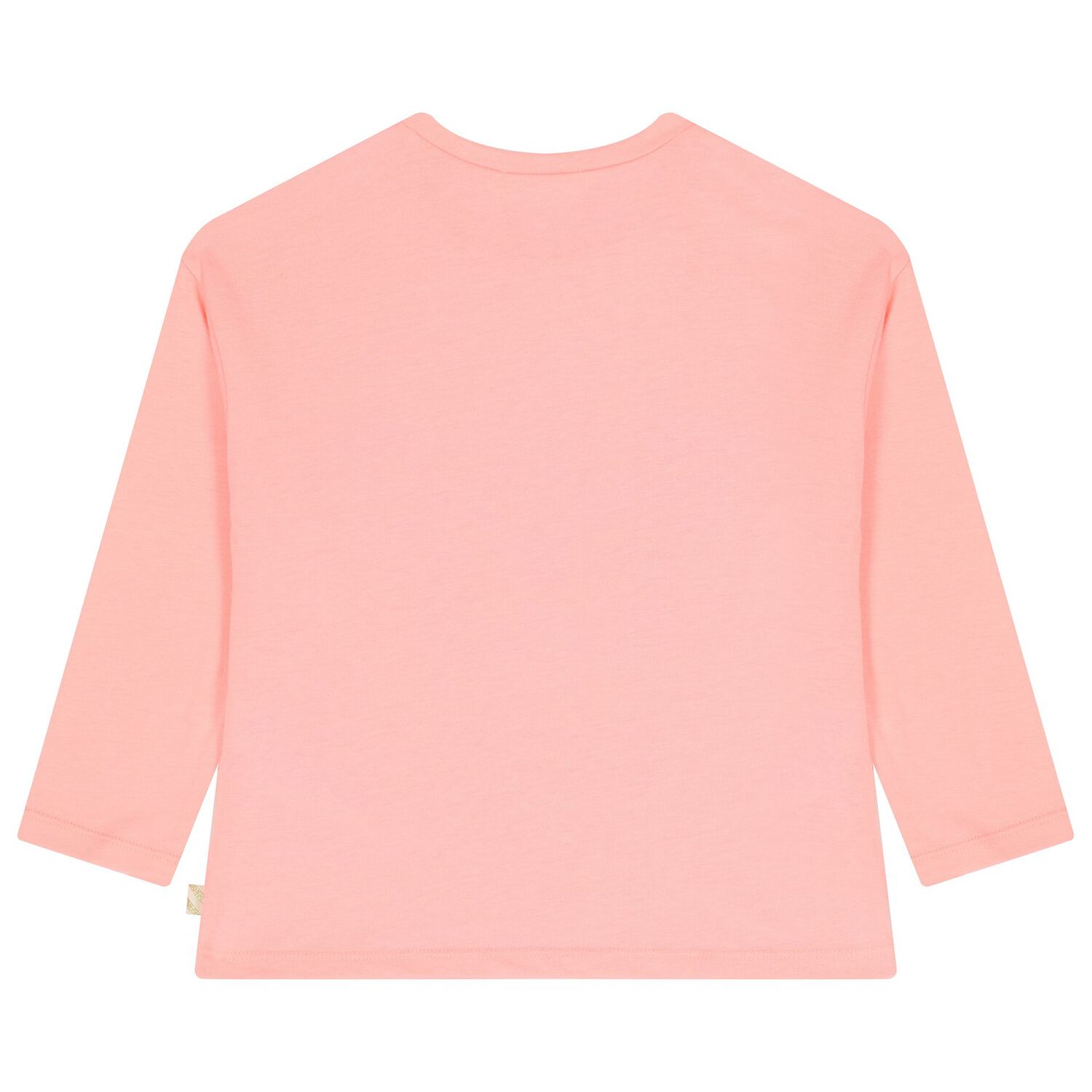 Girls Pink Butterfly Long Sleeve Top, 1, hi-res