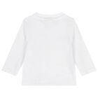 طقم بدله رياضيه للاولاد بالشعار باللون البيج والابيض , 3, hi-res