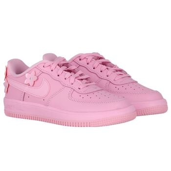 Girls Pink Logo Force 1 Low Trainers