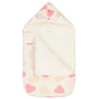  مدس بطبعة قلوب باللون العاجي والبيج للفتيات الصغيرات, 1, hi-res