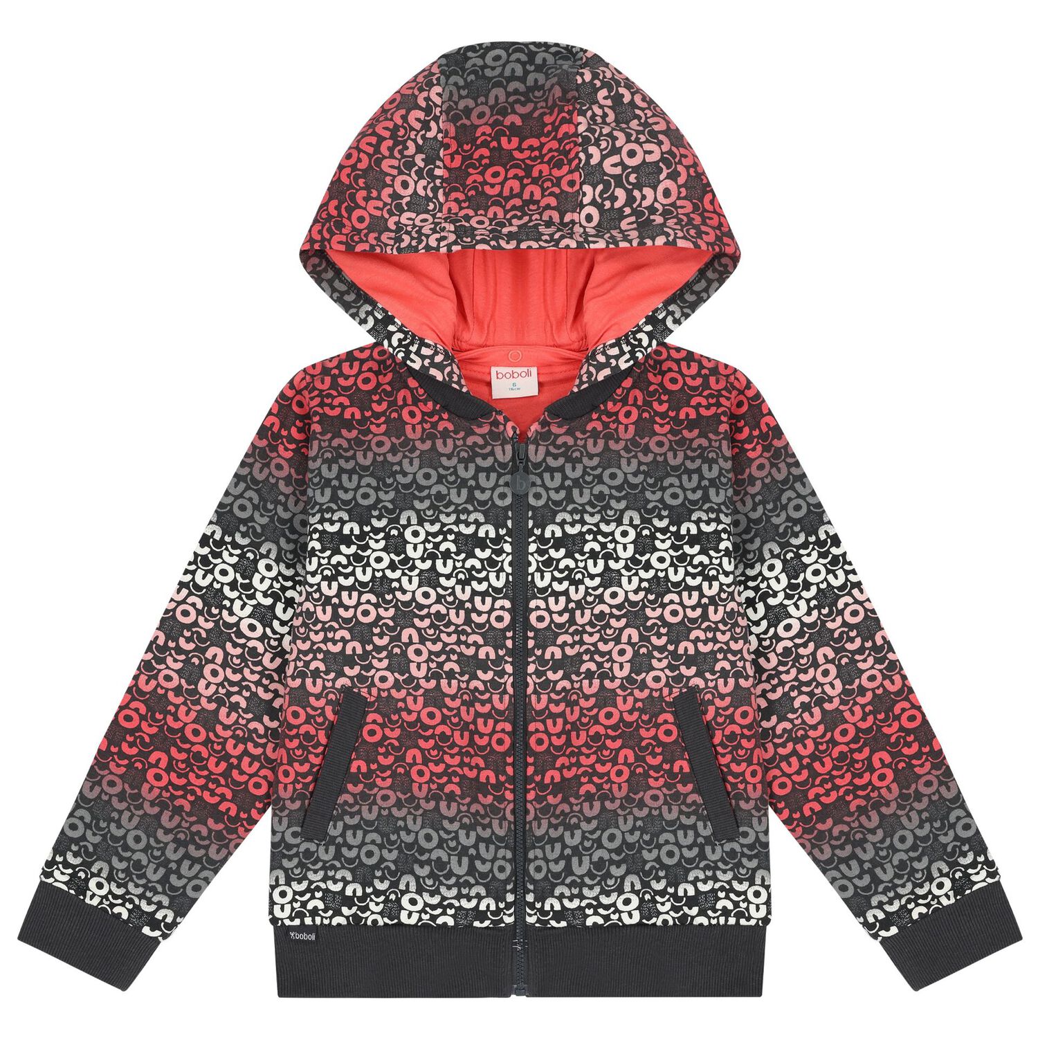 توب بنات هودي بسحاب متعدد الألوان , 1, hi-res image number null