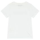 Boys White Logo T-Shirt, 1, hi-res