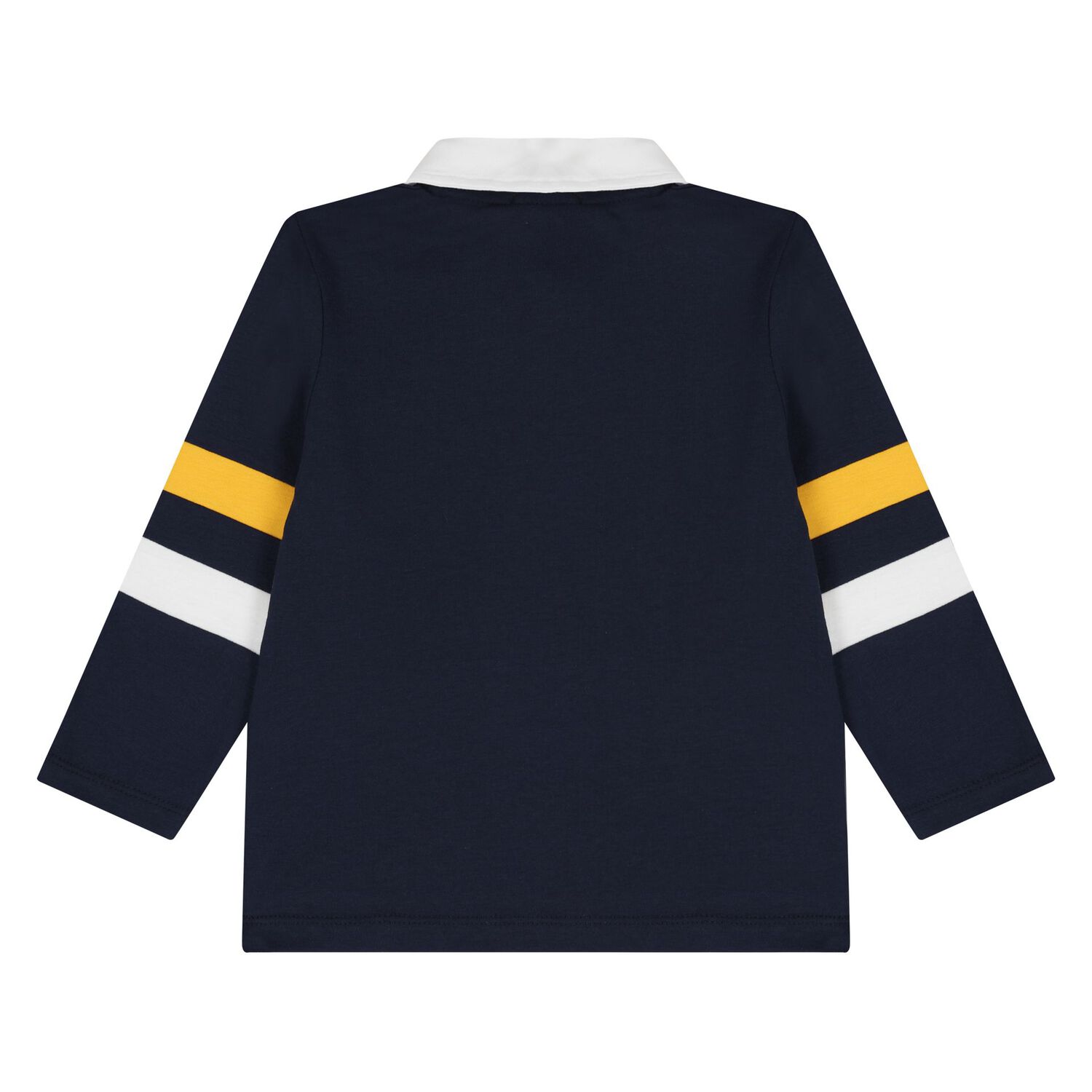 قميص بولو بشعار باللون  أزرق داكن للأولاد , 1, hi-res