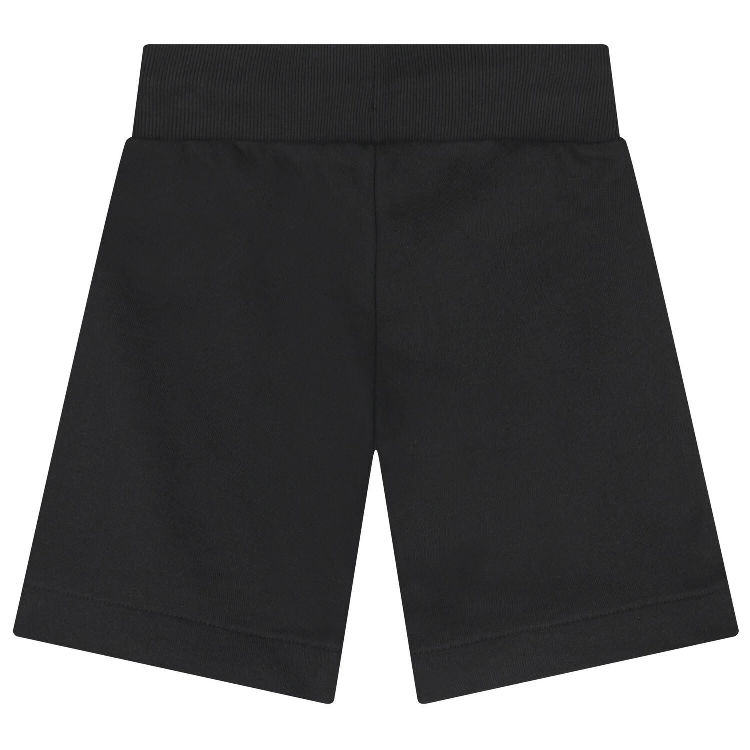 Boys Black Logo Shorts, 1, hi-res