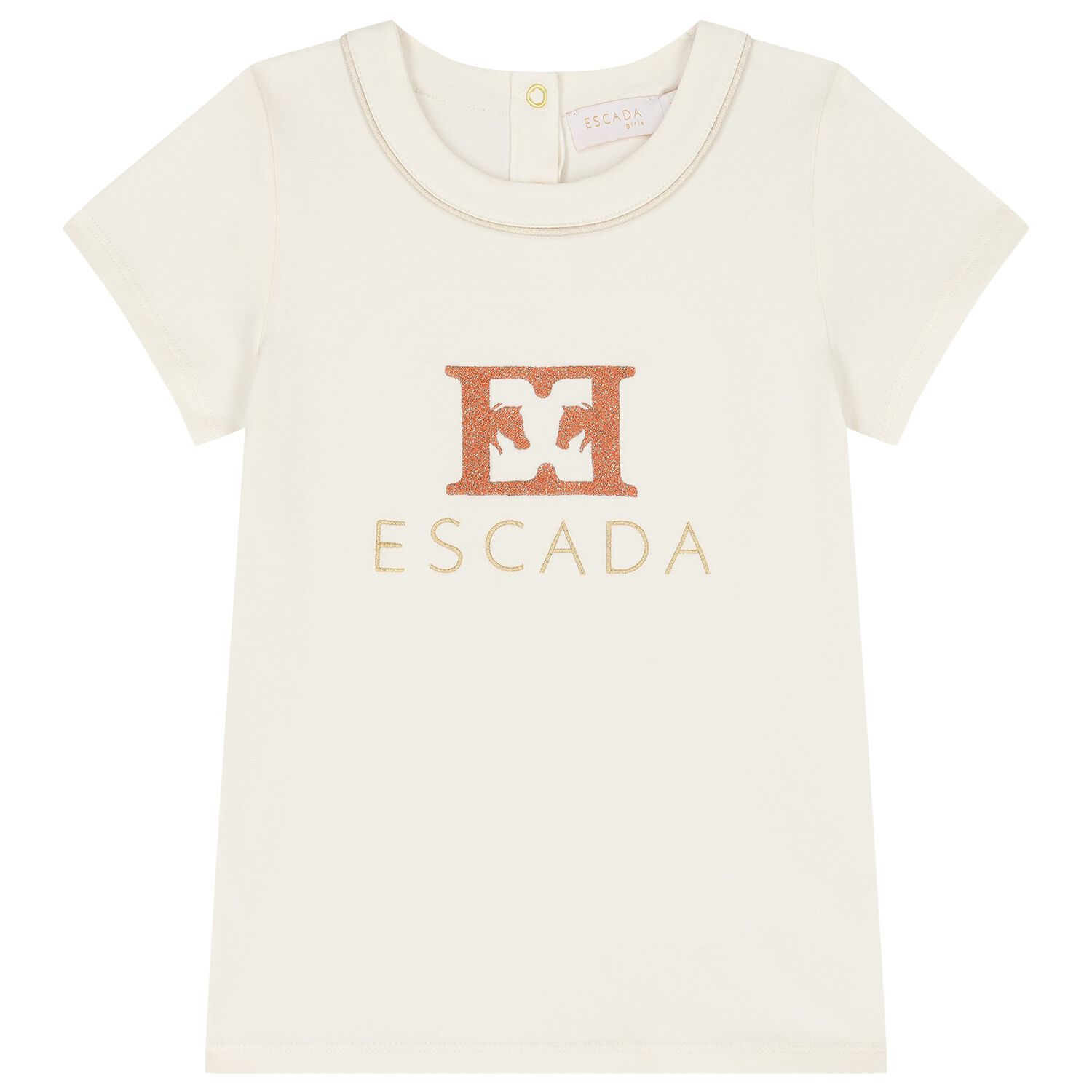 Girls Ivory Logo T-Shirt, 1, hi-res image number null