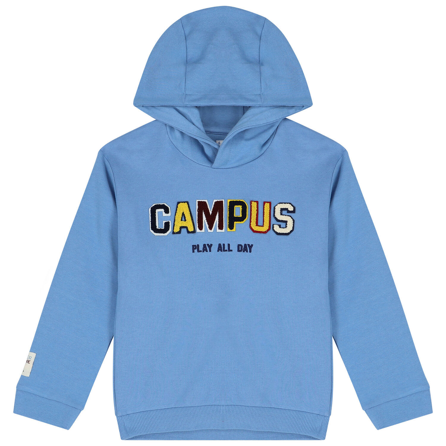 Boys Blue Hooded Top, 1, hi-res image number null