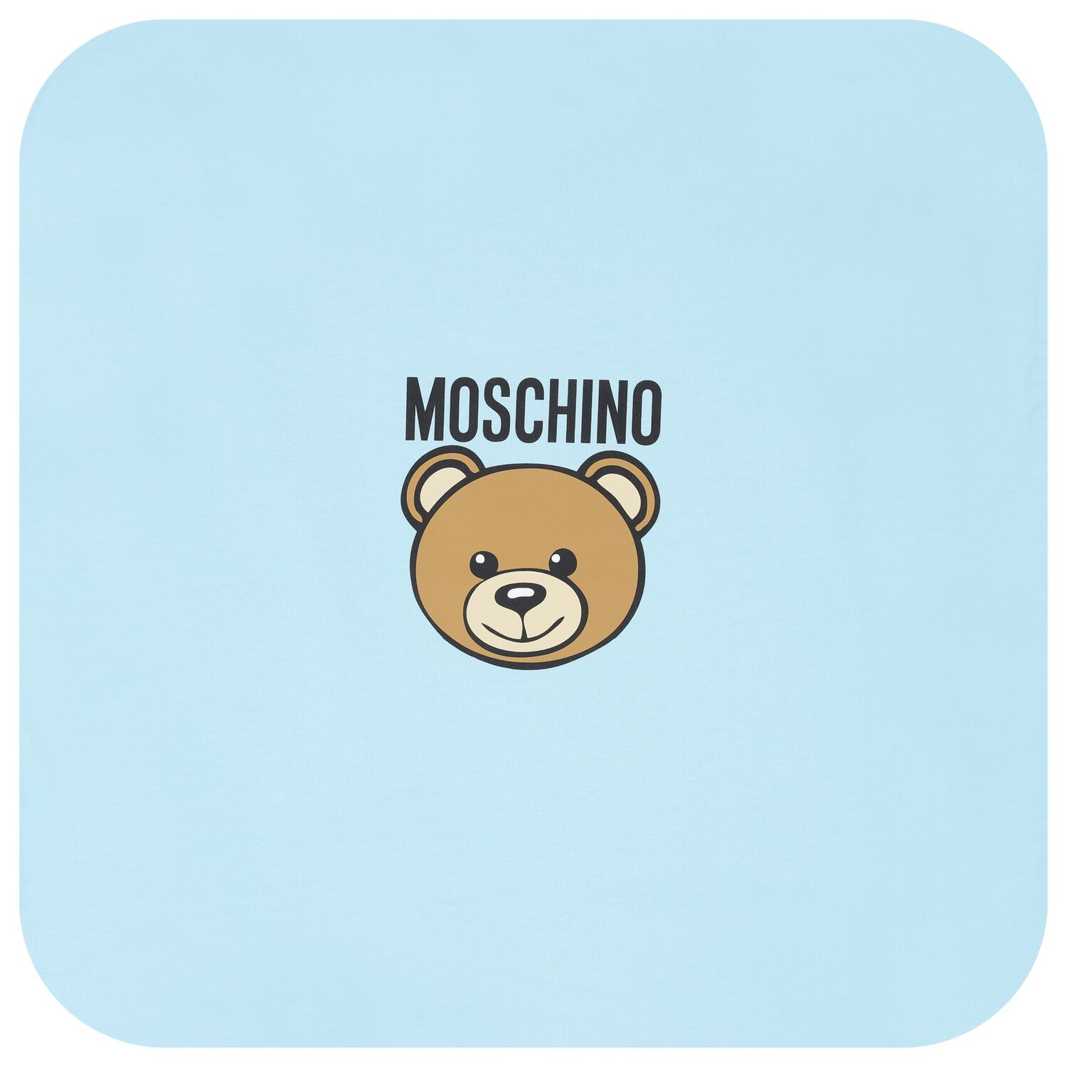 Blue Teddy Bear Logo Baby Blanket, 4, hi-res image number null