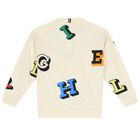 Boys Beige Logo Shorts Set, 1, hi-res