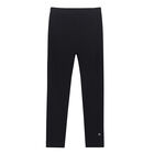 Girls Black Logo Leggings, 1, hi-res