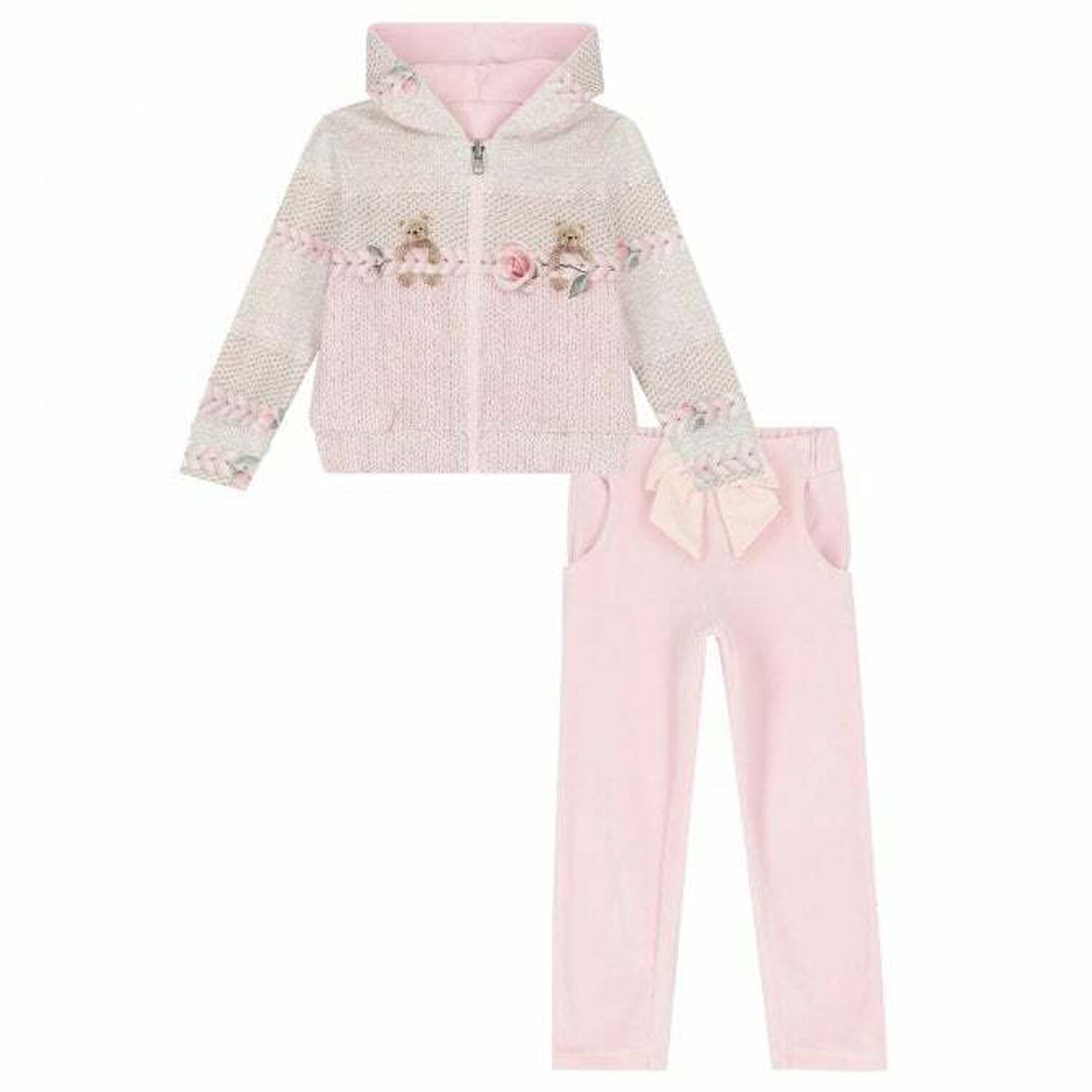 Girls Pink Tracksuit, 1, hi-res