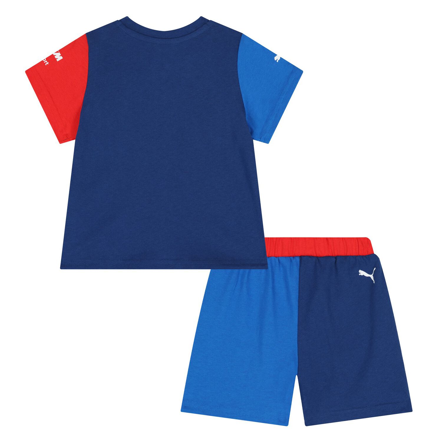 Younger Boys Blue Logo Short Set, 2, hi-res
