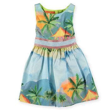 Girls Blue Island Dress