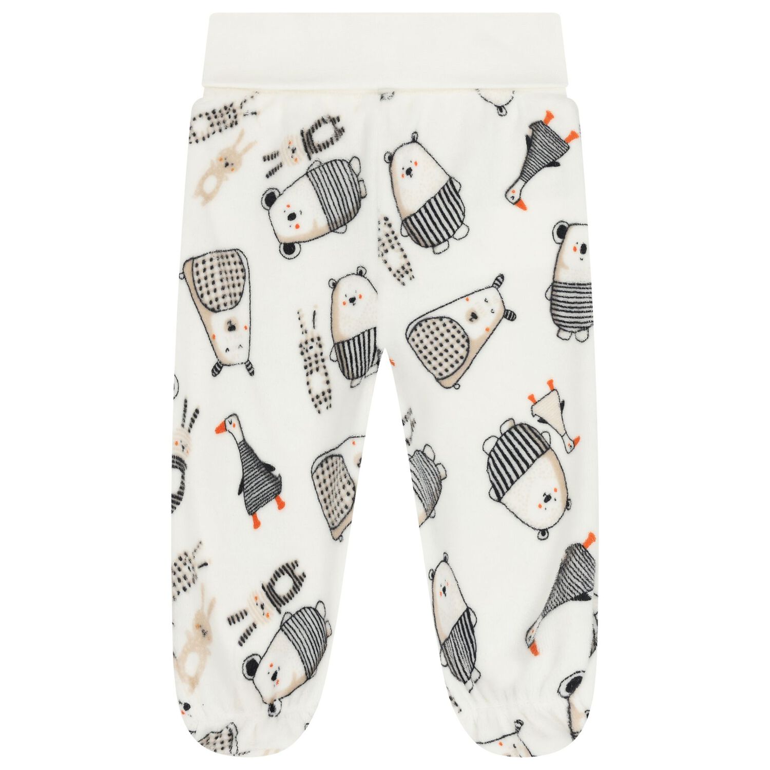 طقم هدايا افرول مخملي باللون العاجي, 1, hi-res