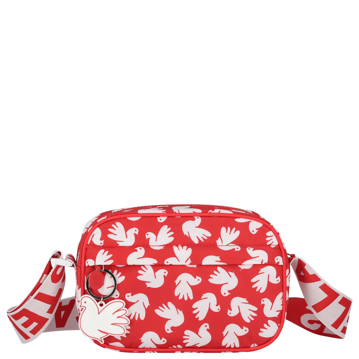 Girls Red & White Dove Bag ( 19cm ), 1, hi-res