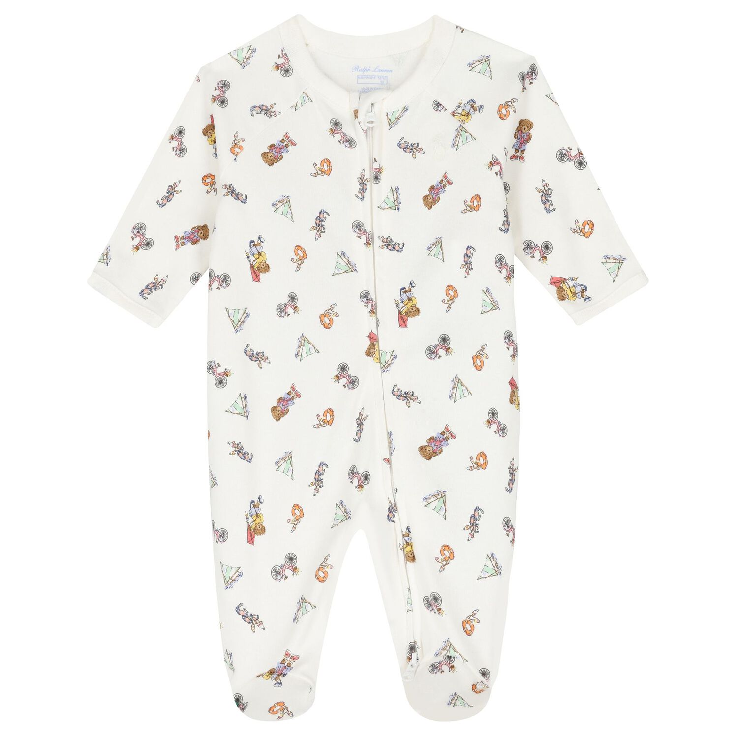 Baby Girls Ivory Teddy Bear Babygrow Gift Set, 1, hi-res image number null