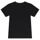 Boys Black Logo T-Shirt, 2, hi-res