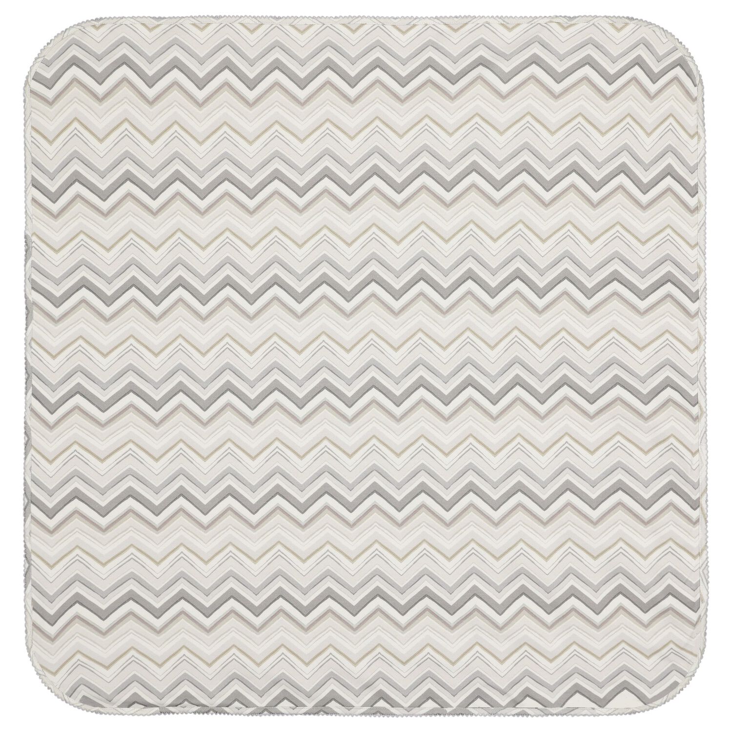 Grey Zig Zag Baby Blanket, 4, hi-res