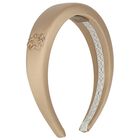 Girls Beige Padded Headband, 1, hi-res