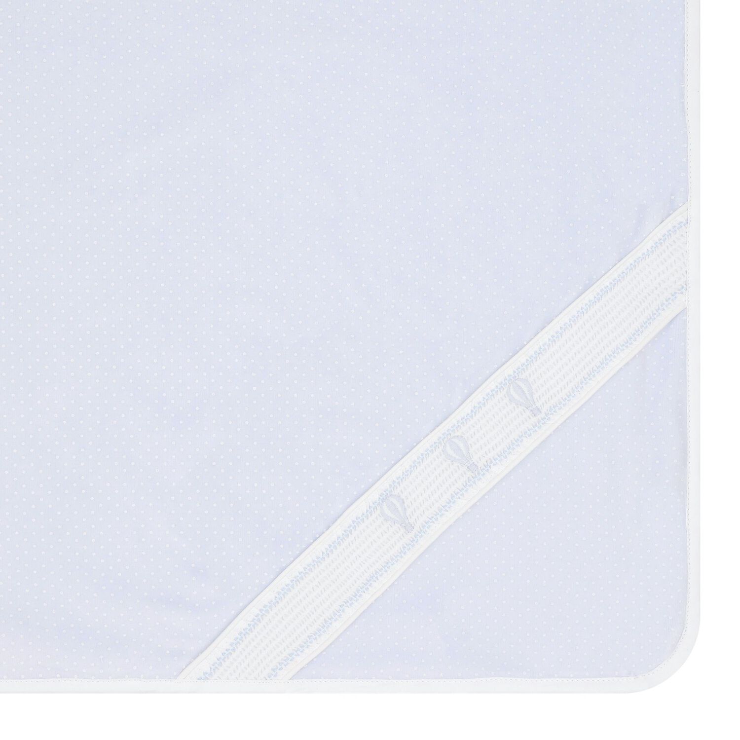 Baby Boys Blue & White Dots Blanket, 1, hi-res