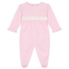 أفرول بنات بطبعة الزهور باللون الأبيض, 1, hi-res