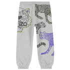 Boys Grey Logo Jogger, 1, hi-res