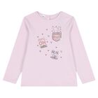 Girls Pink Cat Trousers Set, 1, hi-res