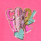 Girls Pink Sequin Knitted Dress, 1, hi-res