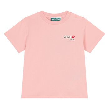 Younger Girls Pink Logo T-Shirt