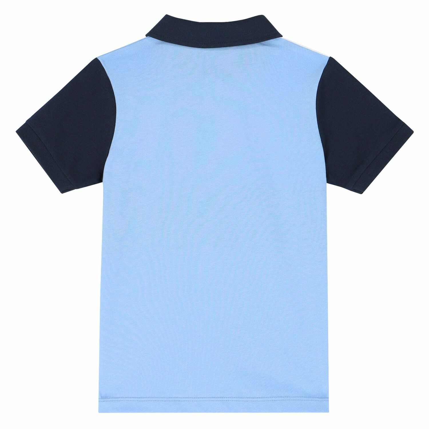 Boys Blue & White Logo Polo Shirt, 1, hi-res