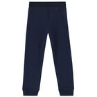 Boys Navy Logo Jogger, 1, hi-res
