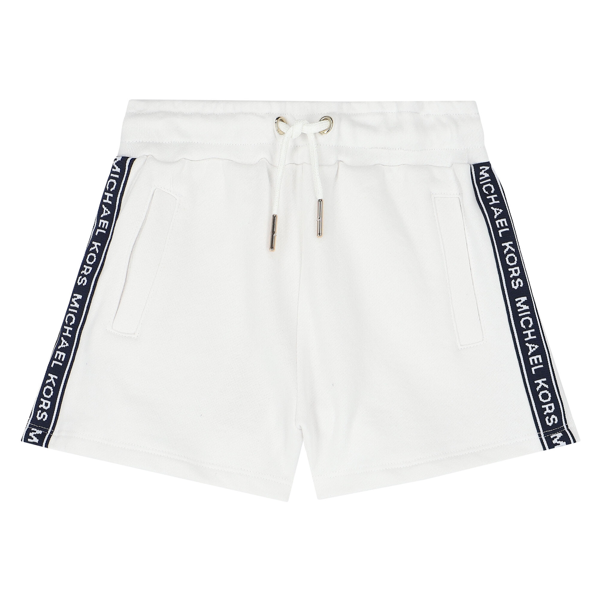 Girls white shop jersey shorts