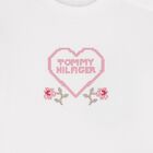 Baby Girls White Logo Long Sleeve Top, 2, hi-res