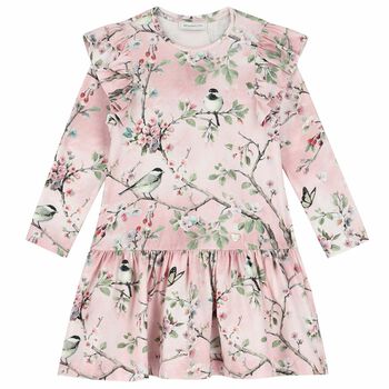 Girls Pink Floral Dress