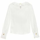 توب اماندا باللون العاجى للبنات, 2, hi-res