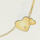 فستان بنات بطبعة حقيبة بالشعار باللون العاجى, 1, hi-res