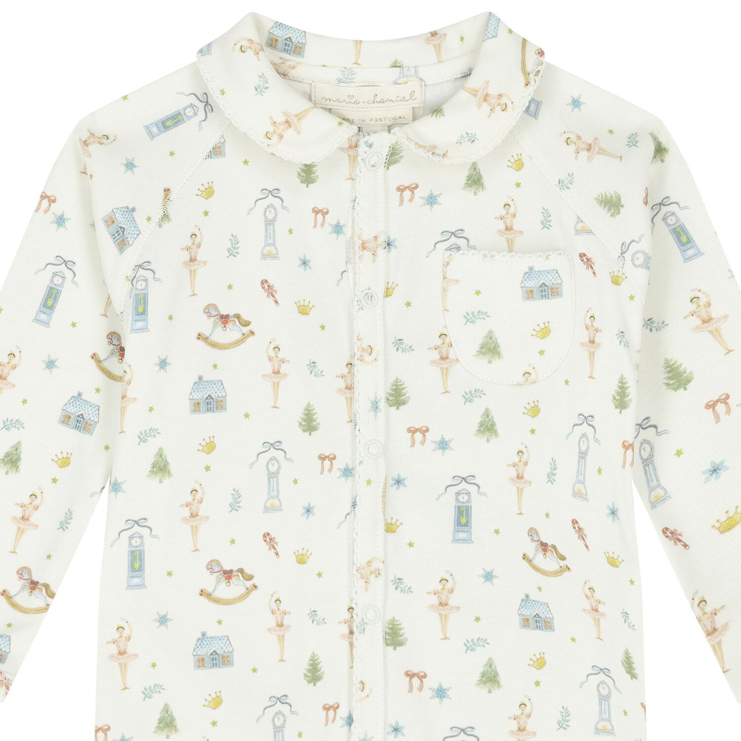  أفرول بنات  بالشعار باللون العاجي, 1, hi-res image number null