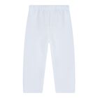 Baby Boys White & Blue Quilted Tracksuit, 1, hi-res