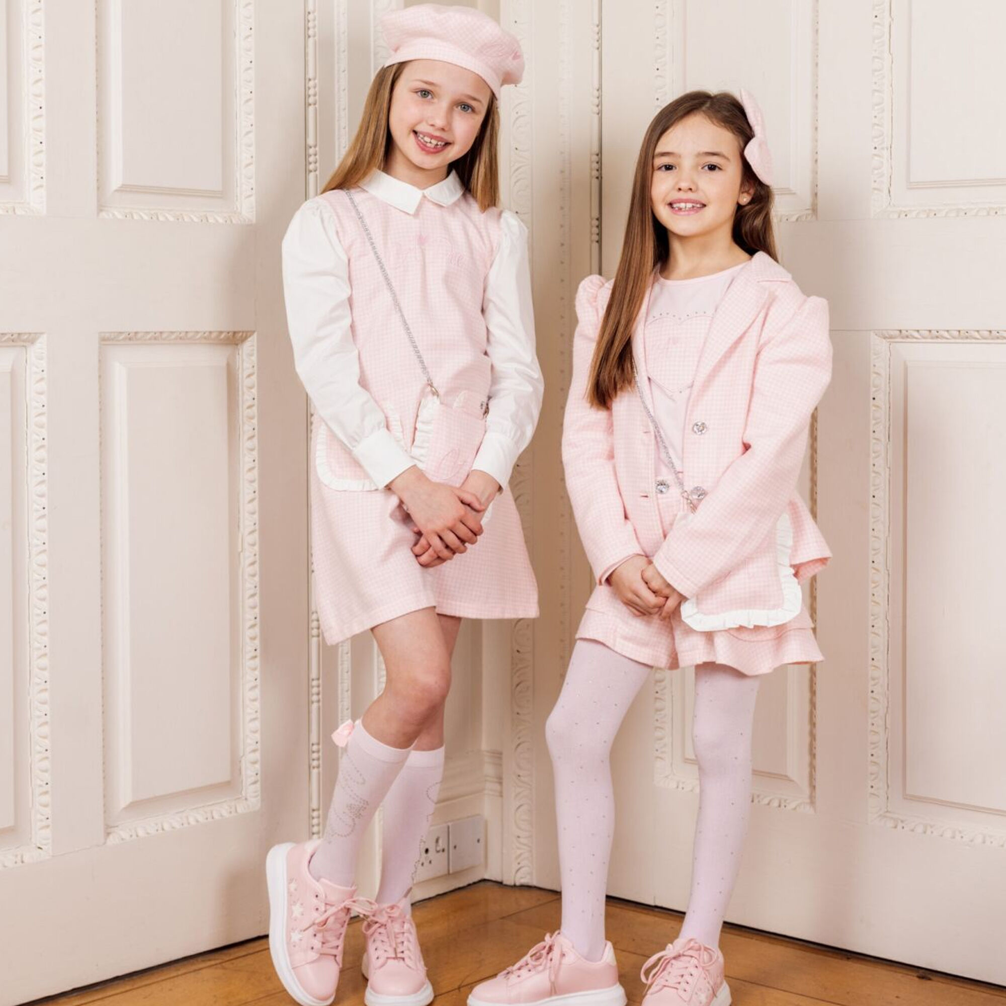 Girls knee sales socks with bows