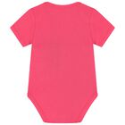 Baby Girls Pink Cotton Bodysuit & Pants Gift Set, 2, hi-res