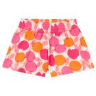 Younger Girls Pink & Orange Fruits Shorts, 2, hi-res
